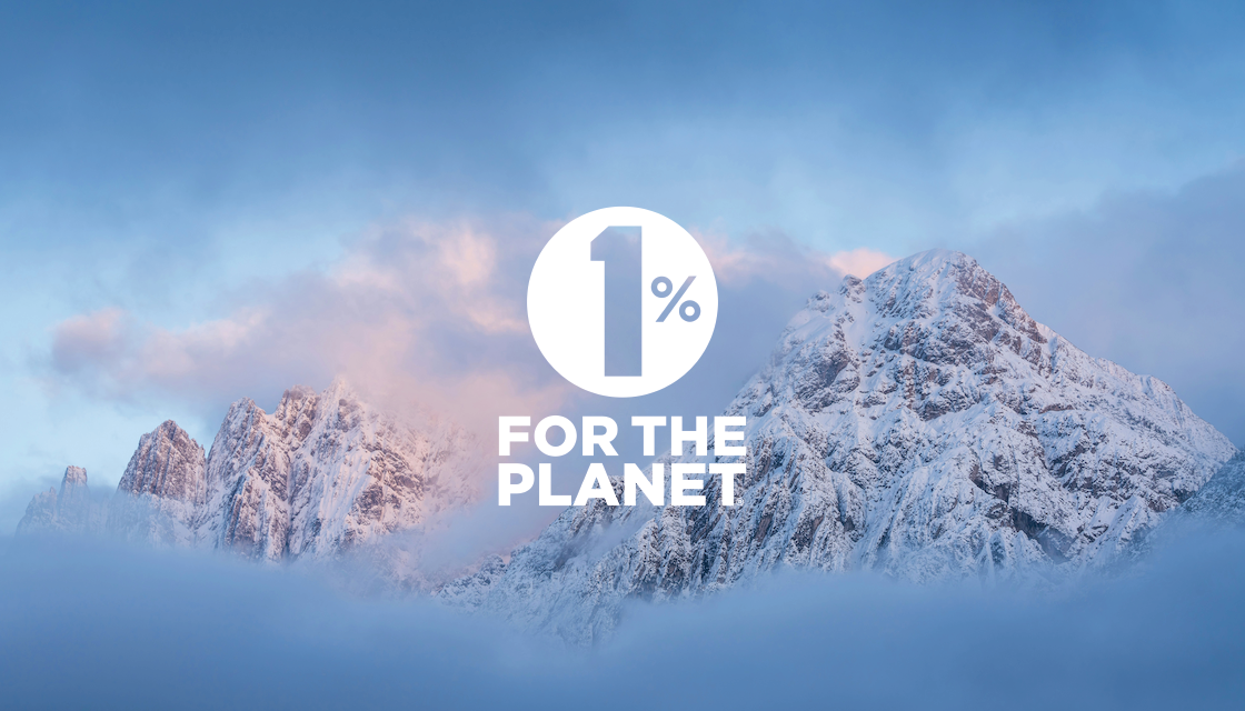1% For the Planet badge showing our commitment to the Earth