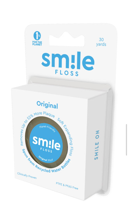 Side view of the Original Smile Floss package with labeling