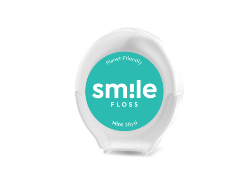 Mint Smile Floss single spool mockup on a white background