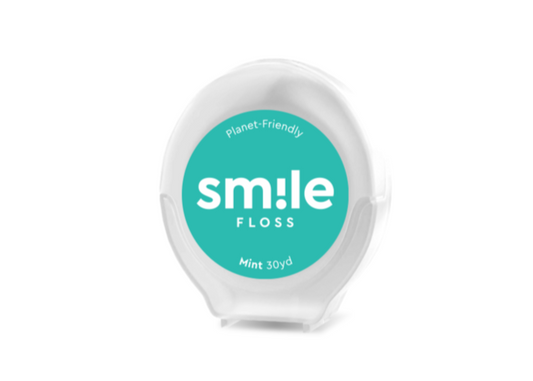 Mint Smile Floss single spool mockup on a white background